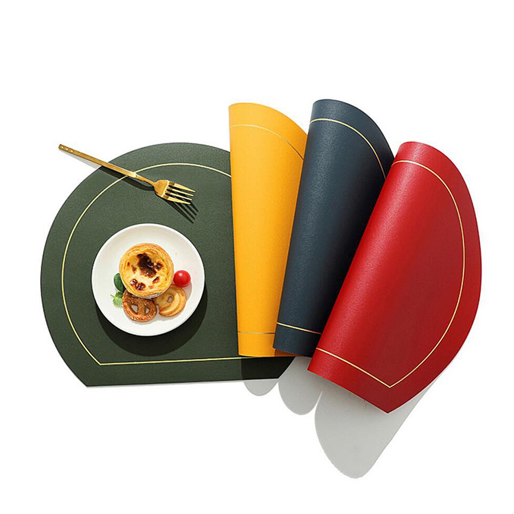 Irregular PU Placemats For Dining Table Kitchen Heat Resistant irregular-pu-placemats-for-dining-table-kitchen-heat-resistant