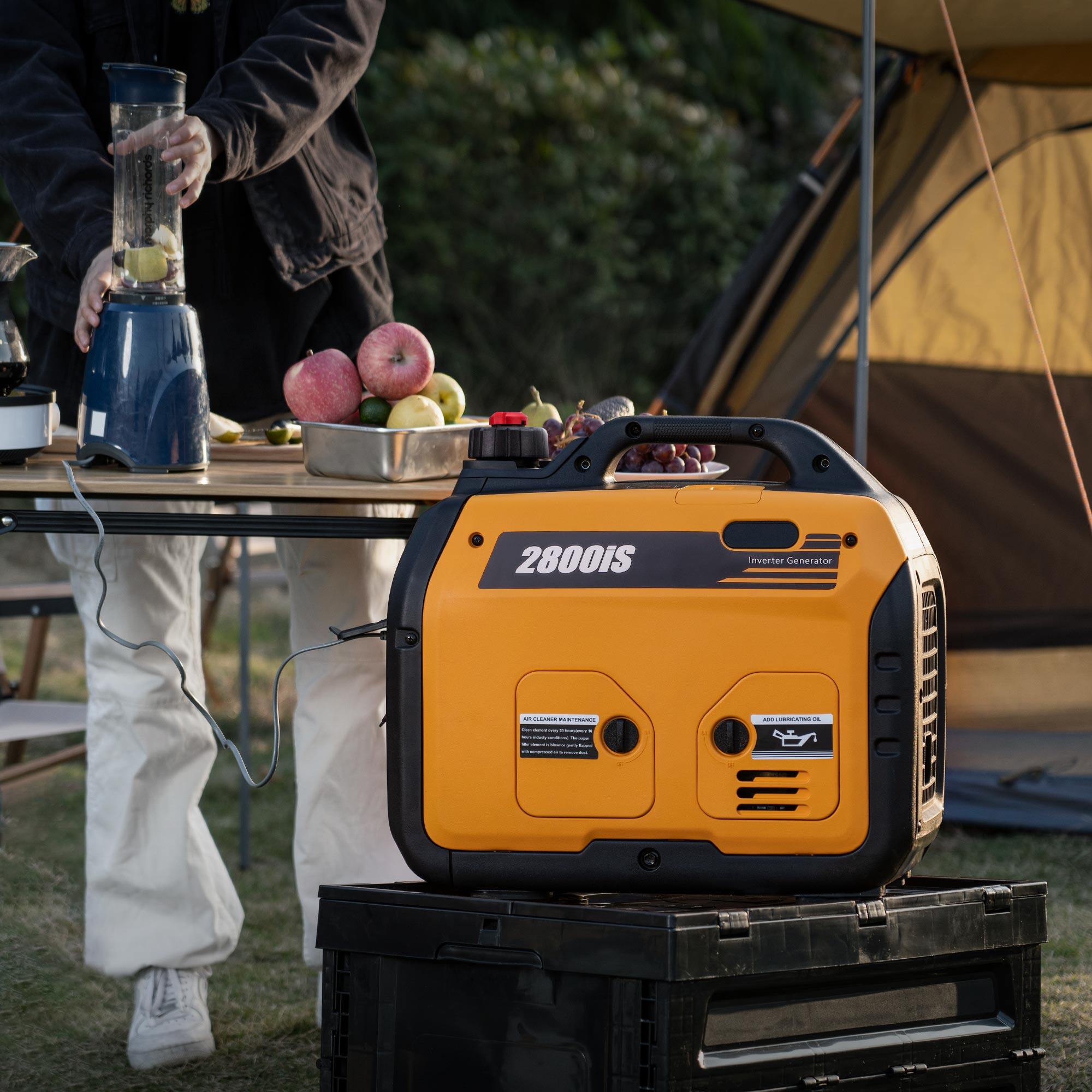 maXpeedingrods เครื่องกำเนิดไฟ Outdoor Camping อินเวอร์เตอร์ Quiet Digital Generator 2.8KVA Motorhome Caravan 3100-Watt Gas Powered เครื่องกำเนิดไฟฟ้า เครื่องปั่นไฟ (SKU# MXR2800IS-TH-V2)