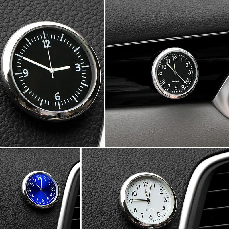 Anyike 1Pcs ยานยนต์นาฬิกาภายในเครื่องมืออิเล็กทรอนิกส์สติกเกอร์และนาฬิกาอุปกรณ์ตกแต่งภายในรถยนต์