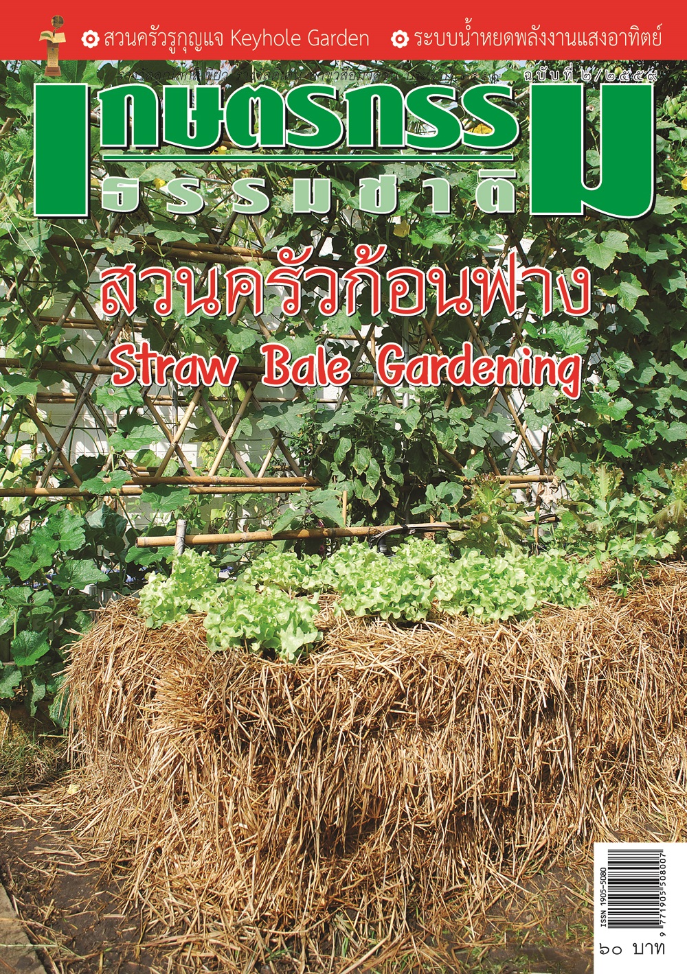 วารสารเกษตรกรรมธรรมชาติ ฉบับที่ 2/2559 สวนครัวก้อนฟาง Straw Bale Gardening