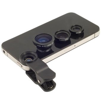 LIEQI LQ-001 3in1 Universal Clip Lens เลนส์ถ่ายภาพสำหรับ SmartphoneTablet - สีดำ LIEQI LQ-001 3in1 Universal Clip Lens เลนส์ถ่ายภาพสำหรับ SmartphoneTablet - สีดำ