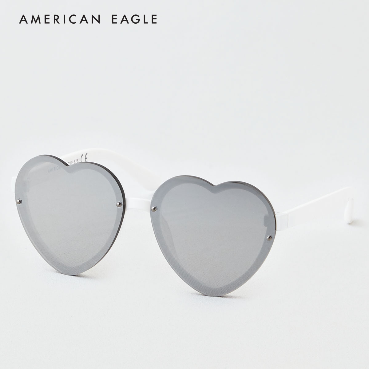 American Eagle Rimless Heart Plastic Sunglasses แว่นตา ผู้หญิง แฟชั่น(048-8767-100)