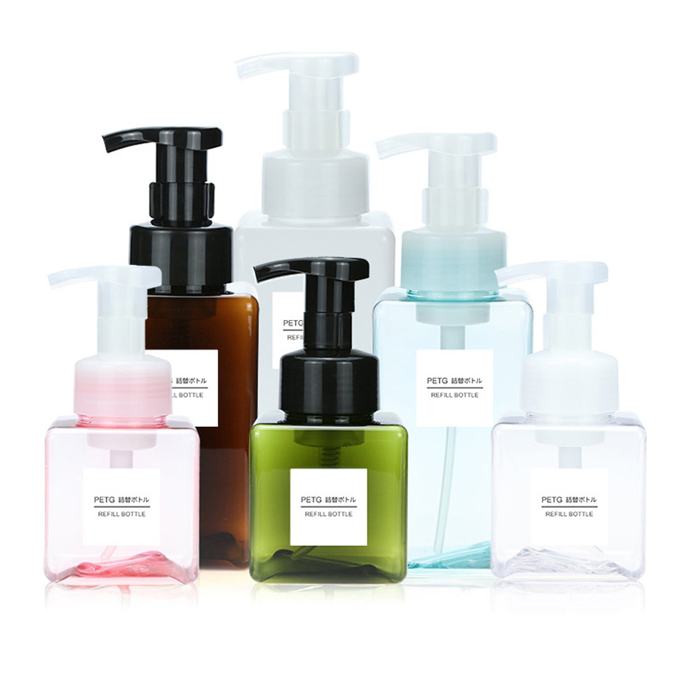 COD Hộp Đựng Chất Lỏng Dầu Gội Đầu Rỗng Hữu Ích Dạng Gel Tắm Bằng Nhựa Trong Suốt Xà Phòng Máy rút, Tạo Bọt Chai