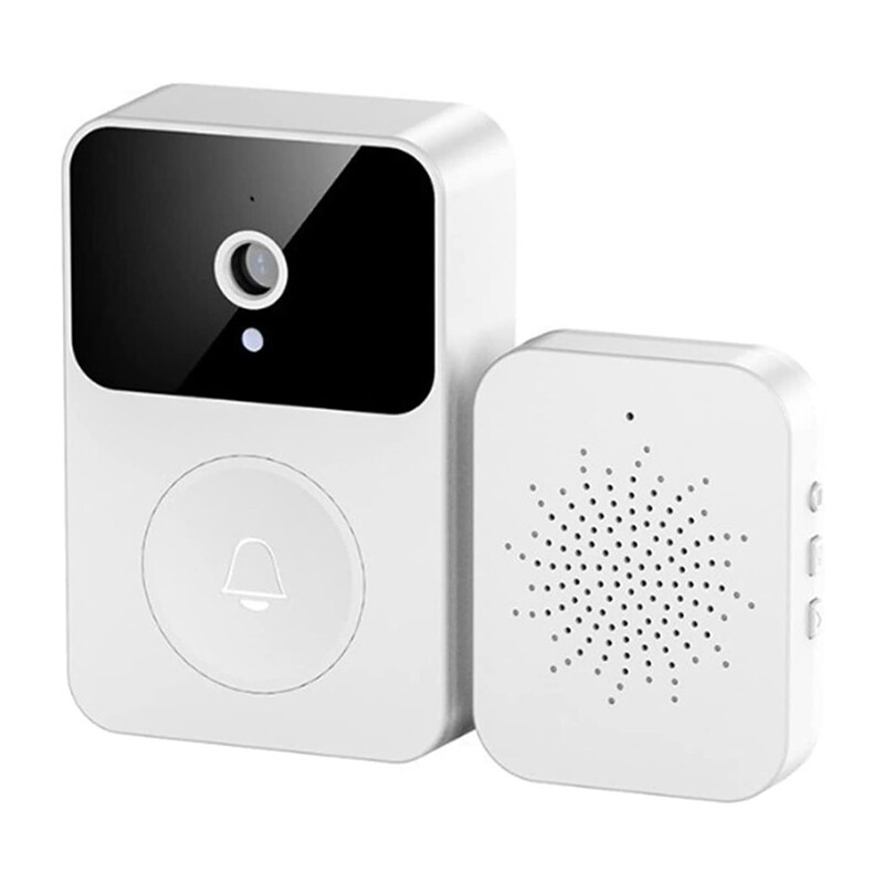 Smart Wireless Remote Video Doorbell, Intelligent Visual Ring Doorbell Home Intercom APP Control Security Door Doorbell