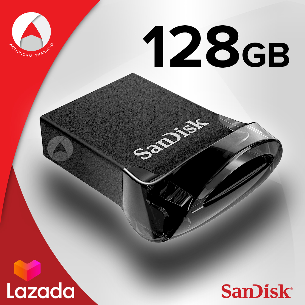 SANDISK ULTRA FIT USB 3.1 128GB เมมโมรี่ แซนดิส แฟลซไดร์ฟ