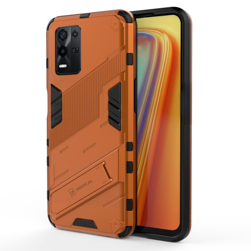 Ốp Lưng OPPO K9X Ốp Lưng Điện Thoại Punk Vỏ an toàn chống sốc kiểu kim loại TPU Full Back với giá đỡ
