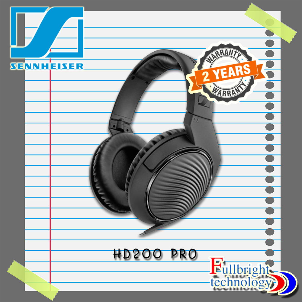 Sennheiser HD 200 Pro Monitoring Headphones with Headphone Holder หูฟังมอนิเตอร์ ประกันศูนย์ 2 ปี
