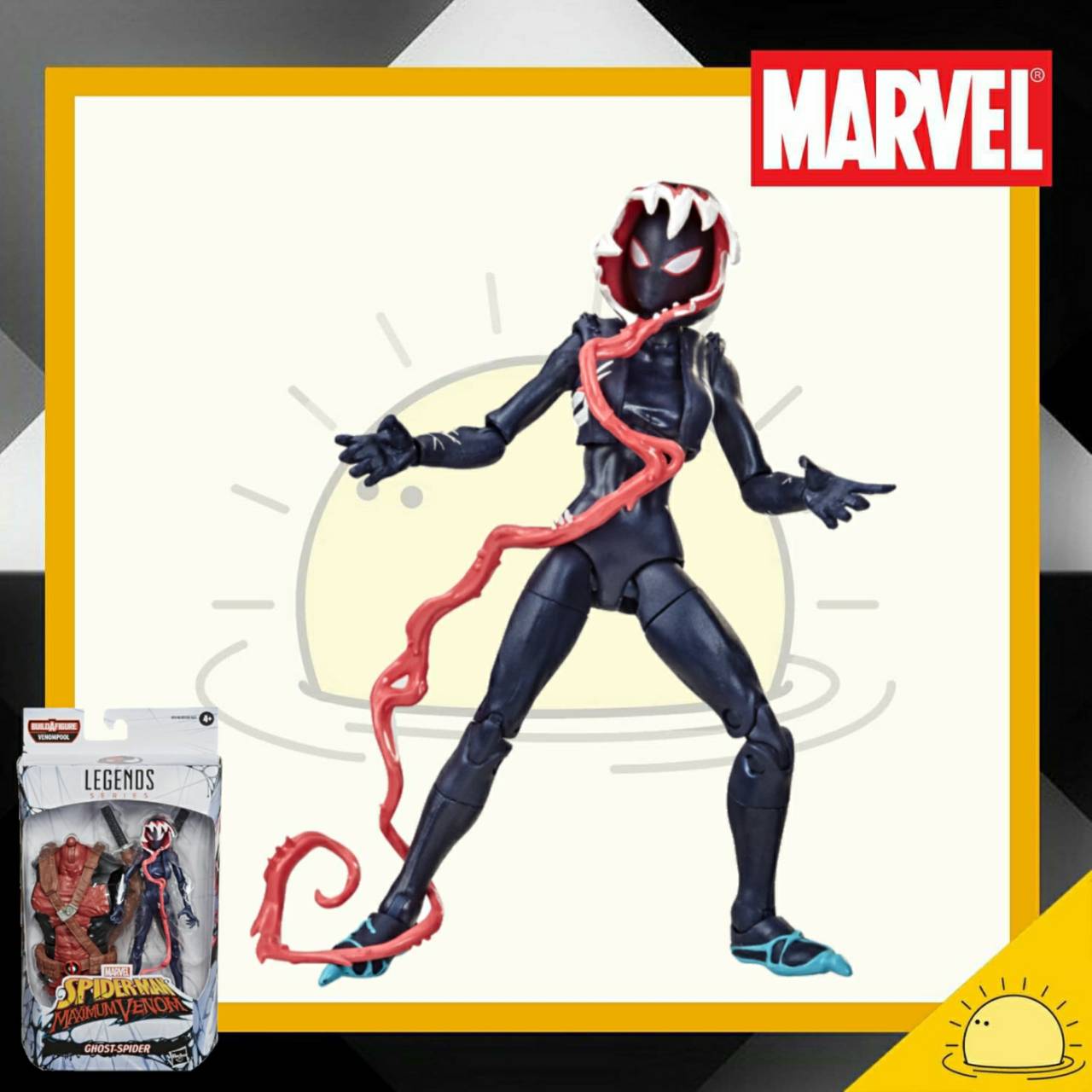 Ghost-spider : Marvel Legends Series Spider-man Maximum Venom Action Figure 6 นิ้ว ไม่มีชิ้นส่วนบัฟ (no baf) ฟิกเกอร์ ของเล่นของสะสม