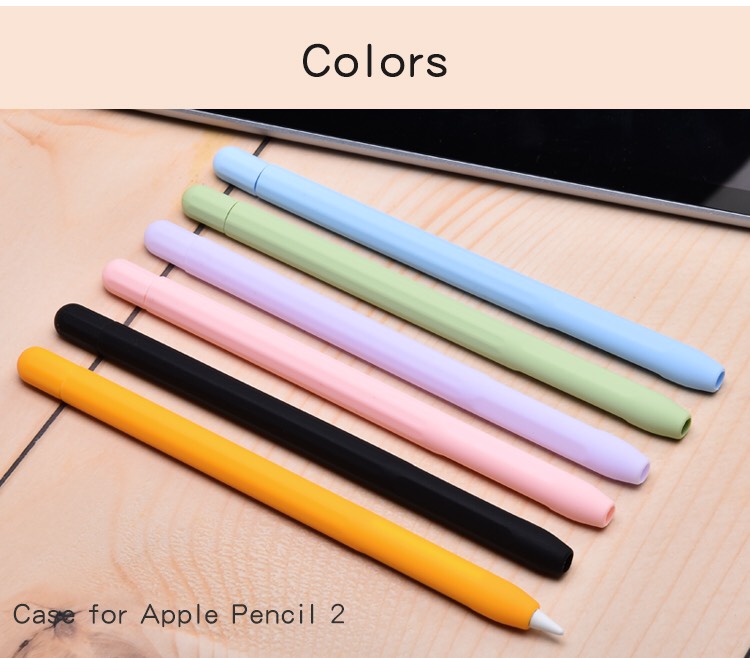 Upinz เคสปากกาแบบซิลิโคน  ปลอกปากกาซิลิโคน ใช้สำหรับ Apple Pencil 2  For iPad Tablet Touch ( แถมฝาซิลิโคนหัวให้1ชิ้น)