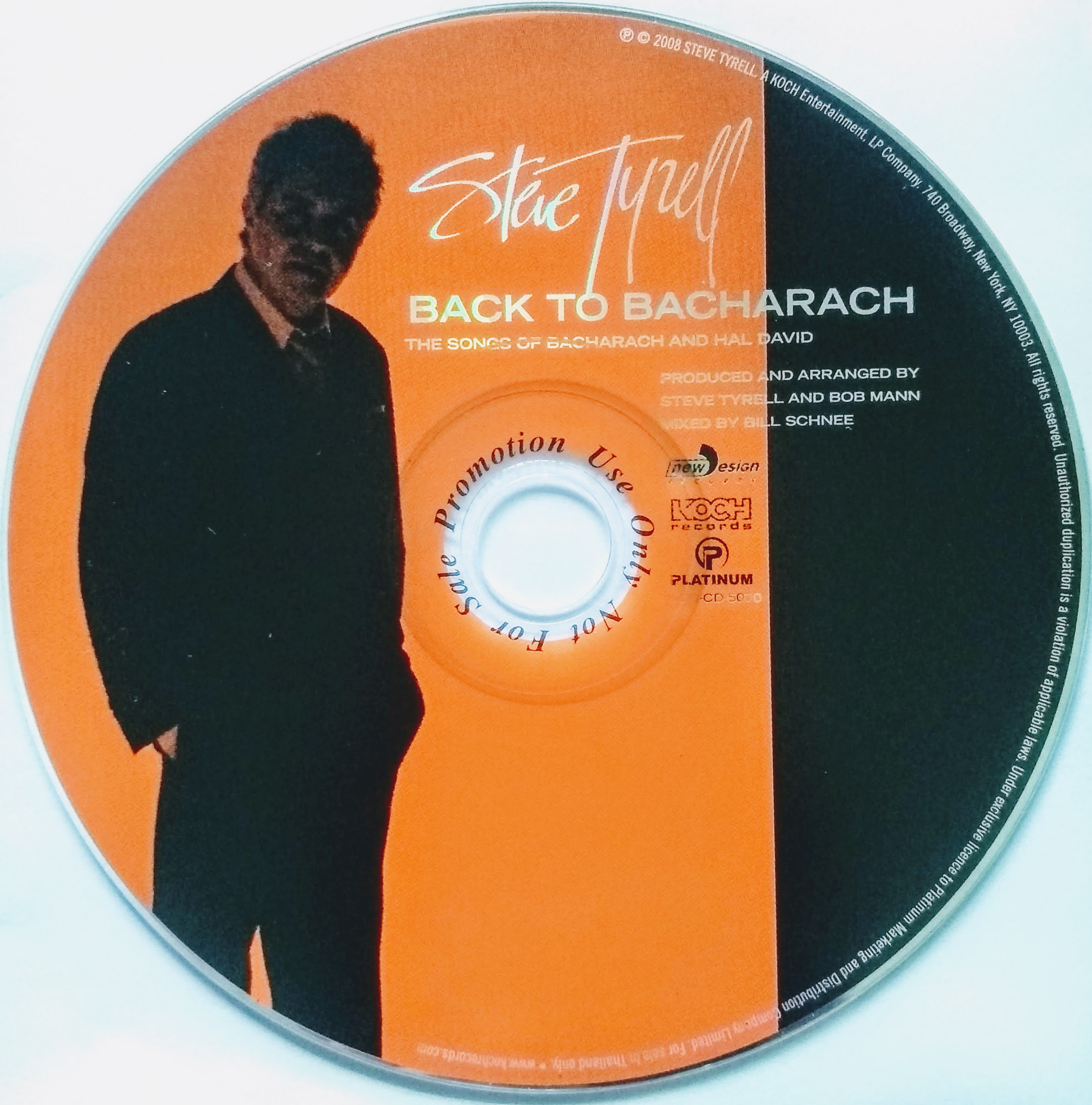 CD (Promotion) Steve Tyrell - Back To Bacharach (CD Only)