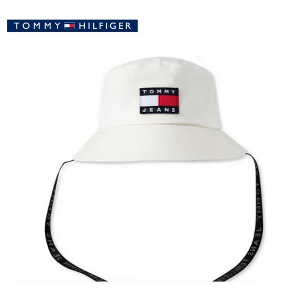 Tommy Hilfiger หมวกผู้ชาย รุ่น AM0AM11015 YBL สีขาว ทอมมี่ ฮิลฟิเก
