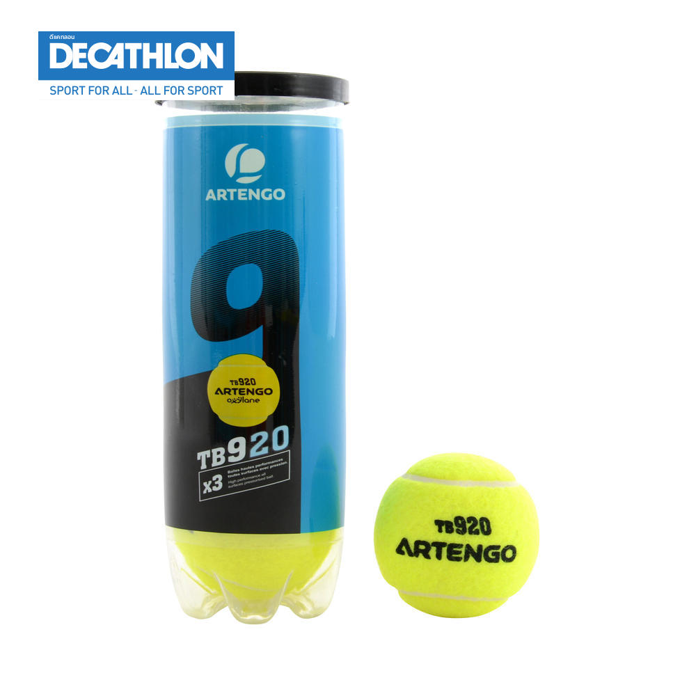 Artengo Tennis Balls TB920 3-Pack - Yellow