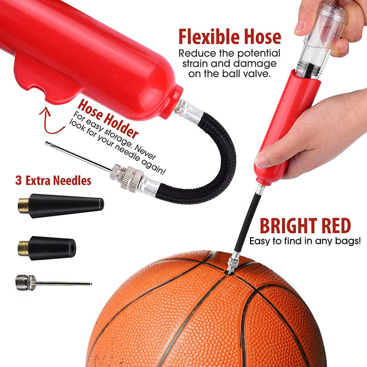 แบบพกพาชุดปั๊มลม Ball Inflator ชุด Inflator เข็มปาก EXTENSION CABLE ...