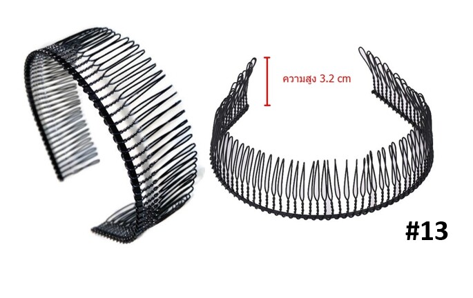 คาดผม ลวดสีดำ ผู้ชาย ผู้หญิง ทำจากลวด ทนทาน ที่คาดผม #13
