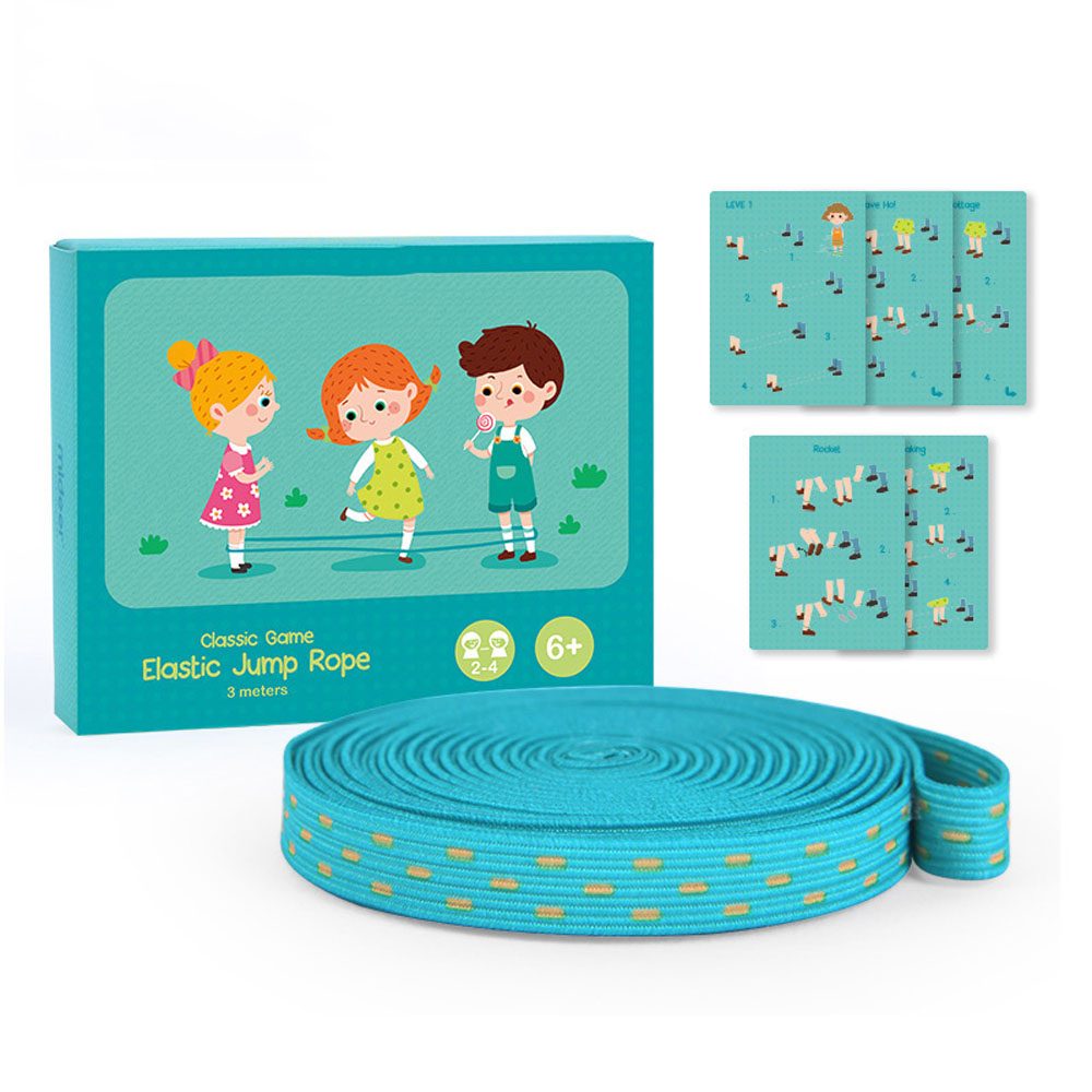 MINIS สำหรับเด็กเรียนรู้แบบ Montessori ของขวัญ String เกมของเล่นเพื่อการศึกษายืดหยุ่นเชือกกระโดด Cat 'S Cradle