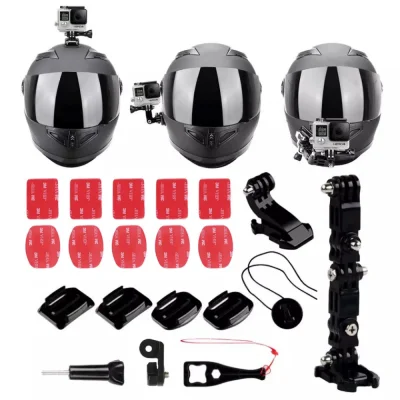 ชุดอุปกรณ์ ต่อกับหมวกกันน็อค OSMO Action / GoPro 9 8 7 / GoPro Max Helmet Motorcycle Adjustment Base Mount