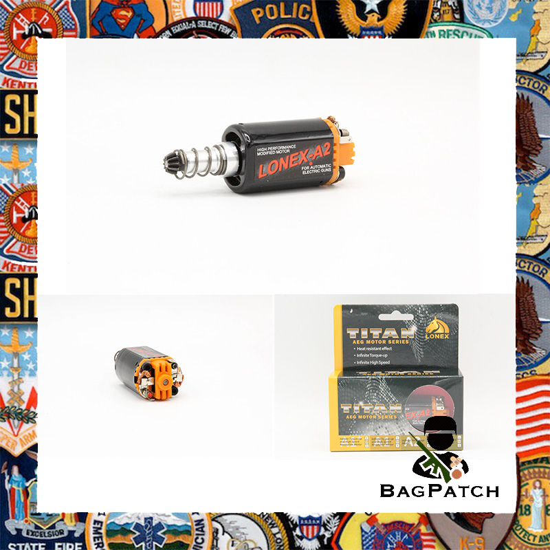 Bagpatch มอเตอร์ ยี่ห้อLonex รุ่นA2 อุปกรณ์อะไหล่ปีนบีบีกัน สำหรับเล่น กีฬาประเภทยิง ปืนแอร์ซอฟต์ บีบีกัน ปืนลมอัดแก๊ส ปืนแอร์ซอฟต์  #00000192