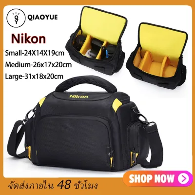 ﺴ┅ QIAOYUE มืออาชีพ dslr กล้องถุงเก็บกันน้ำกระเป๋ากล้องดิจิตอลสำหรับกล้อง Nikon DSLR camera storage bag Camera accessories