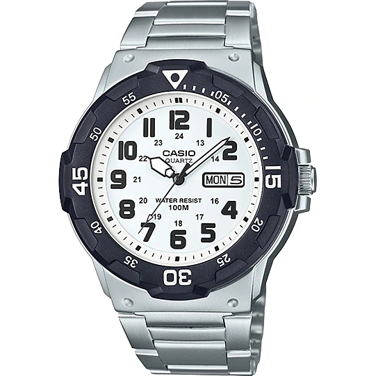 Casio นาฬิกาข้อมือผู้ชาย กันน้ำ100m สายสแตนเลส รุ่น MRW-200HD ของแท้ประกันศูนย์