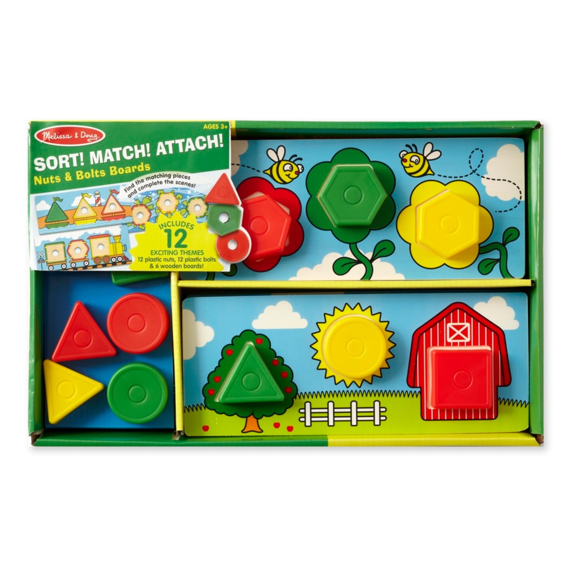 Melissa & Doug รุ่น 4319 Big Button Number Fun เล่นต่อแพทเทิร์นเรขาคณิต