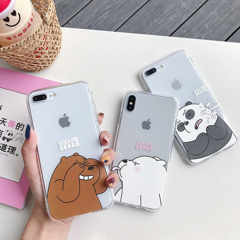 เคสโทรศัพท์มือถือพิมพ์ลาย we bare bears สําหรับIphone 12 11 Pro Max ...