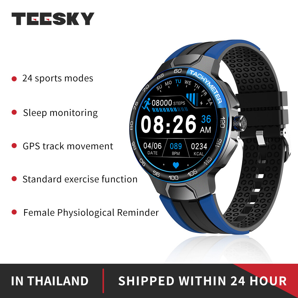 【Teesky Direct】2021 New E15 Smart Watch Men นาฬิกาโทรศัพท์นาฬิกาวิ่ง Sports Watches  นาฬิกาออกกำกาย Bluetooth/ GPS/ IP68 Waterproof Heart Rate Blood Pressure Smartwatch men Fitness Tracker For IOS and Android