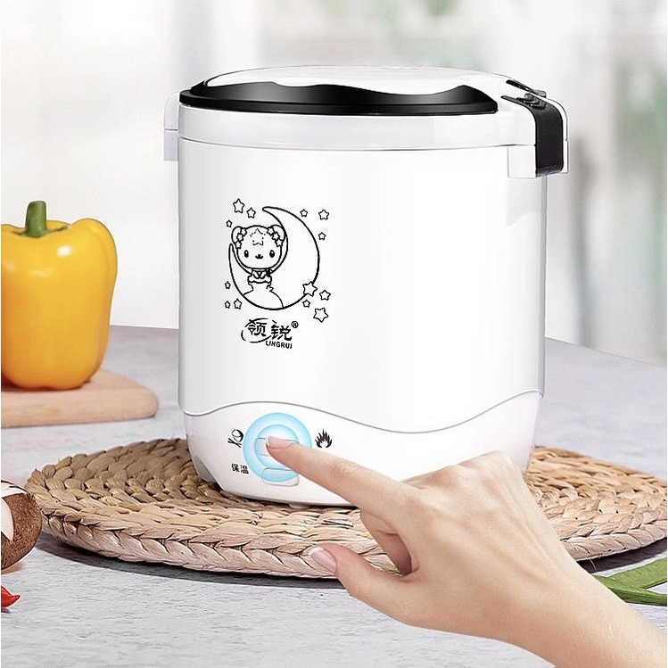 Nồi cơm điện mini 1.2L lít Nồi cơm điện cầm tay Nồi hấp cơm chiên