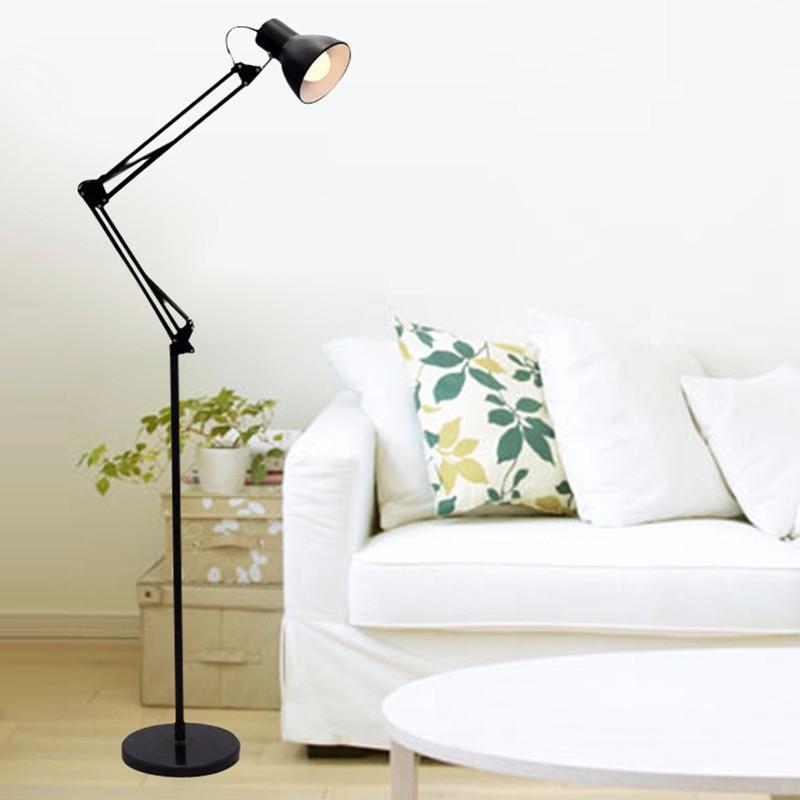 caniwashop โคมไฟตั้งพื้นพับเก็บได้ ใช้กับขั้วหลอด E27 Adjustable floor lamp