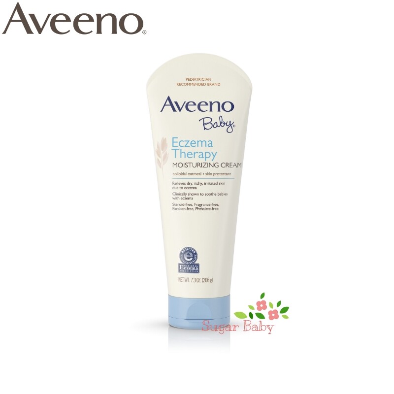 Aveeno BabyEczema Therapy Moisturizing Cream (206 g) ครีมสำหรับเด็กผิวเป็นกลาก และผดผื่น