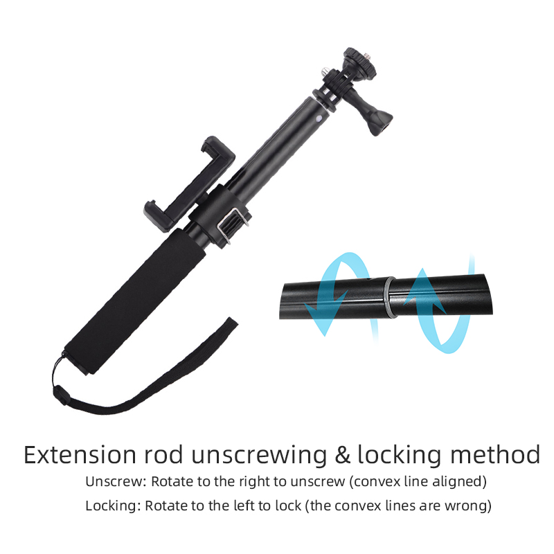 Selfie Stick for DJI OSMO Pocket 2 Handheld Gimbal Stabilizer Cable for Phone Clip Module Extension Pole