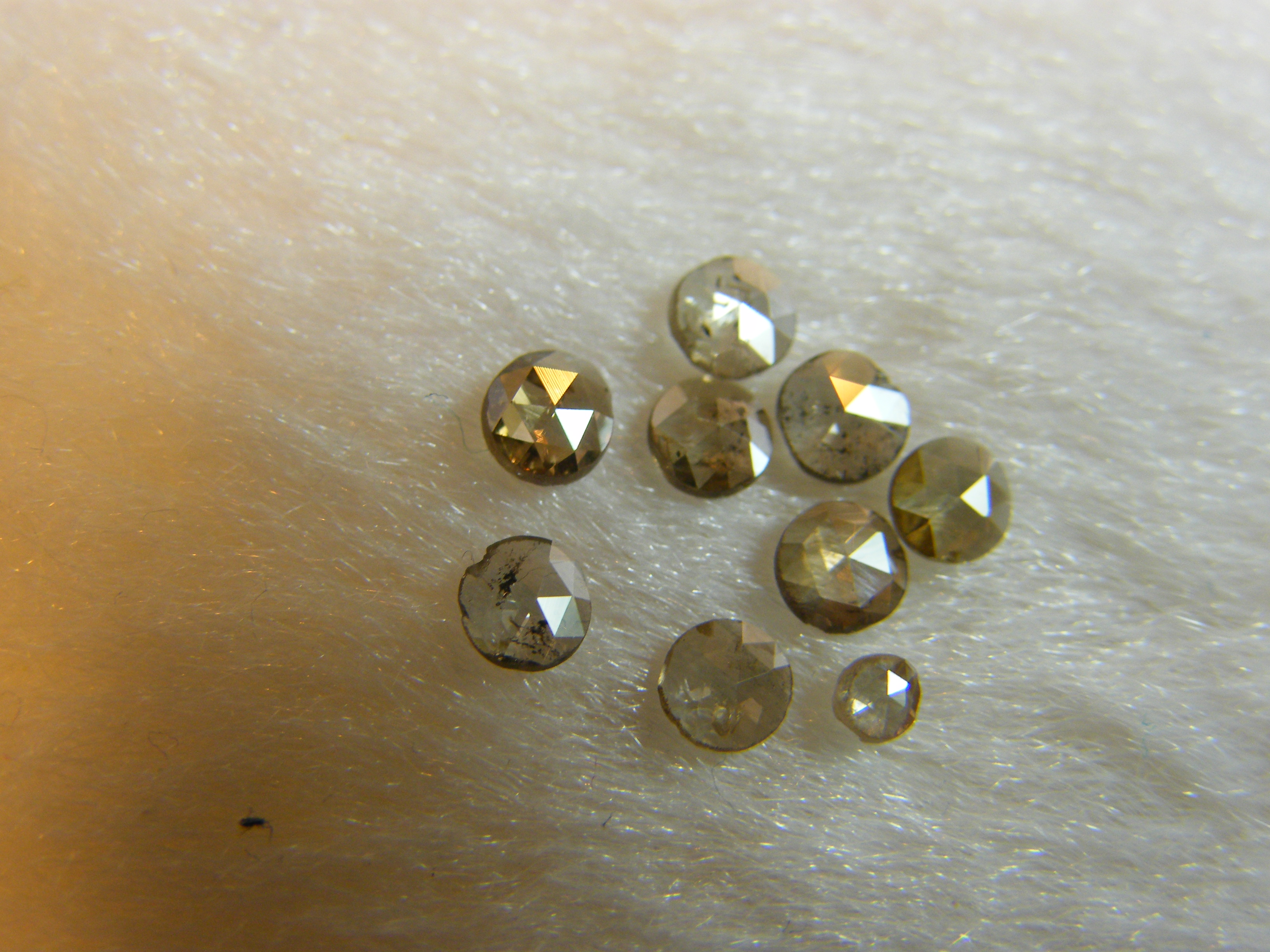 เพชรซีกของแท้ ROUND ROUND 3 mm - Natural Polki Diamonds original diamond