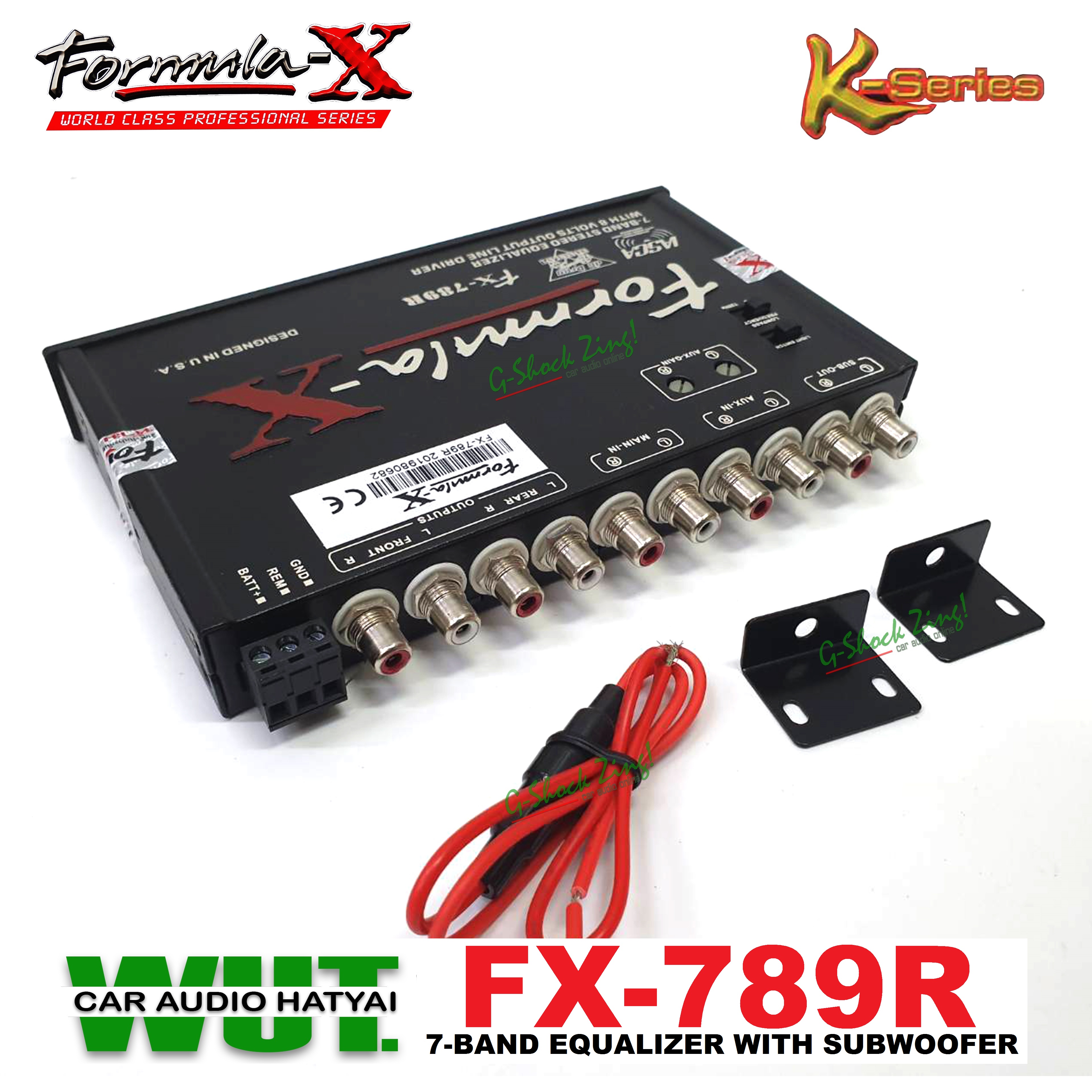 Formula Fx7 FORMULA-X เครื่องเสียงรถยนต์ ปรีแอมป์7แบน 7Band ปรีแอมป์ ปรีรถยนต์ ซับ ...