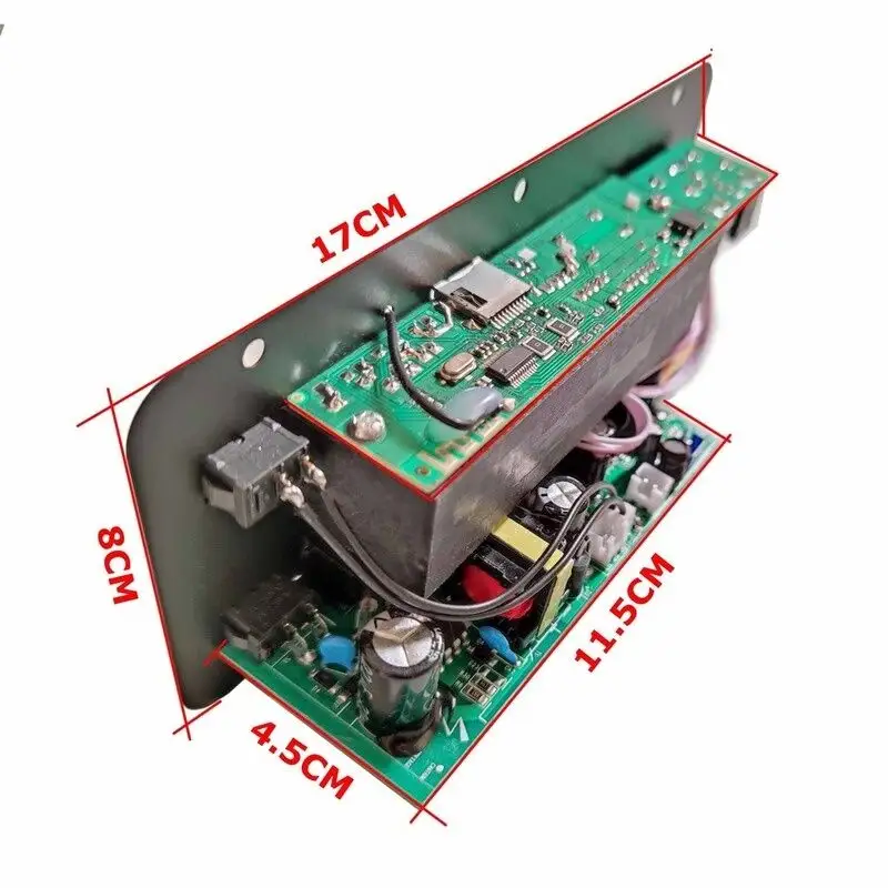 ภาพสินค้าแอมป์จิ๋ว 900Ｗ เครื่องขยายเสียงลำโพงสเตอริโอขยายเสียงดิจิตอล 8-12นิ้ว Board ซับวูฟเฟอร์ AC 220V DC12V 24V รองรับ USB TF Remote Control จากร้าน BeW7 บน Lazada ภาพที่ 7