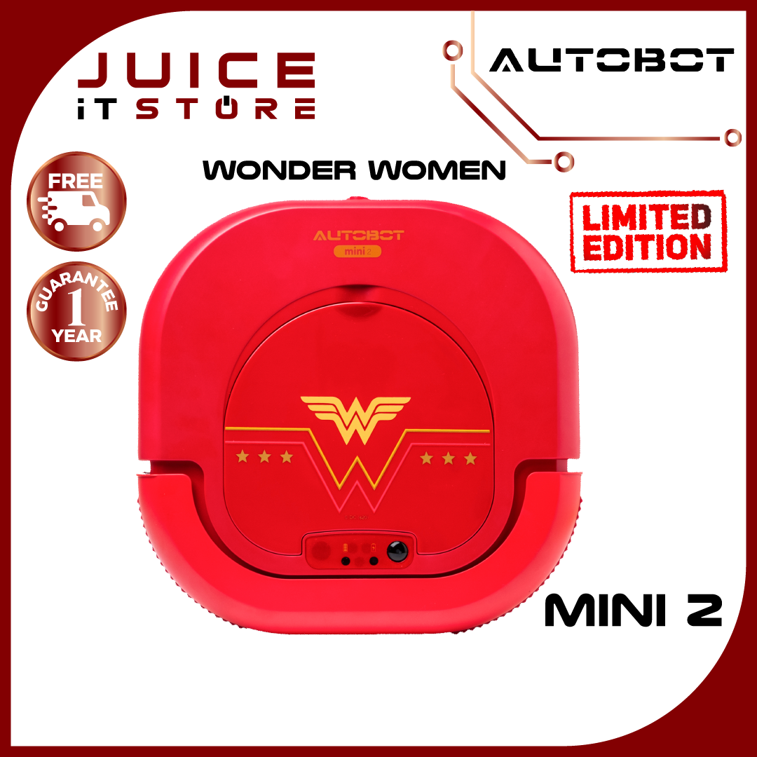 AUTOBOT Mini 2 Wonder Women (Limited Edition) หุ่นยนต์ดูดฝุ่น ผม ขนสัตว์ ถูพื้น ได้ดี พร้อมกลับแท่นชาร์จอัตโนมัติ AUTOBOT Mini 2 Wonder Women (Limited Edition) หุ่นยนต์ดูดฝุ่น ผม ขนสัตว์ ถูพื้น ได้ดี พร้อมกลับแท่นชาร์จอัตโนมัติ