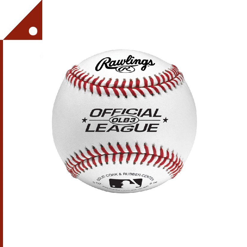 Rawlings : RWLOLB3BAG12* ลูกเบสบอล Official League Baseballs, Bag of 12