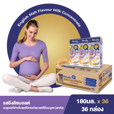 Anmum Materna UHT Milk English Malt 3x180ml (36 boxes)