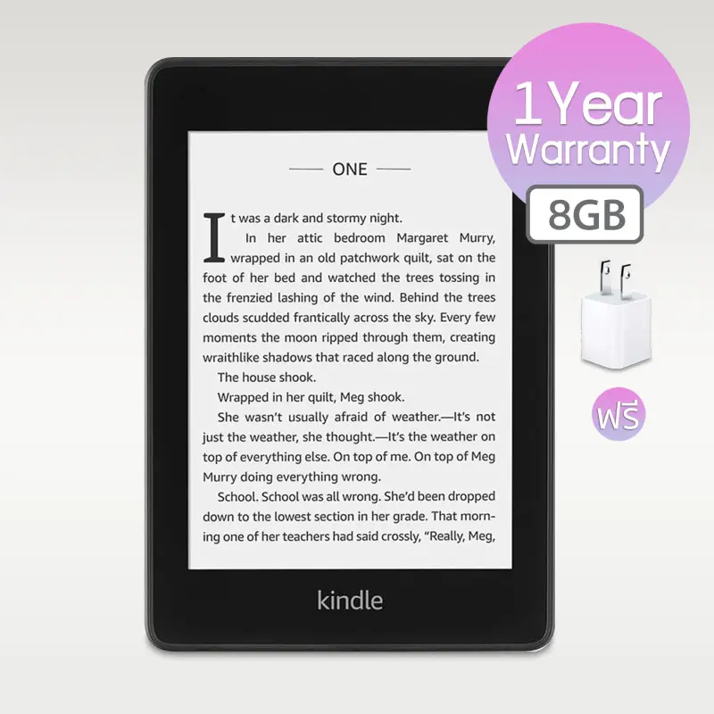 ภาพหน้าปกสินค้าKindle Paperwhite 4 (10th Generation)Ebook Reader 8GB + Speacial Offer +Free USB Charge รับประกัน 1 ปี Hola-Hi-fi จากร้าน Hola Hi-Fi บน Lazada