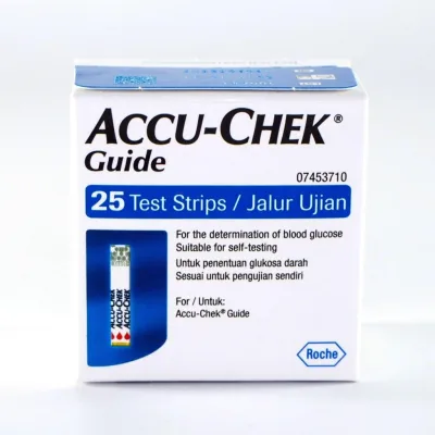 ACCU-CHEK GUIDE TEST STRIP 25's แผ่นตรวจวัดระดับน้ำตาล