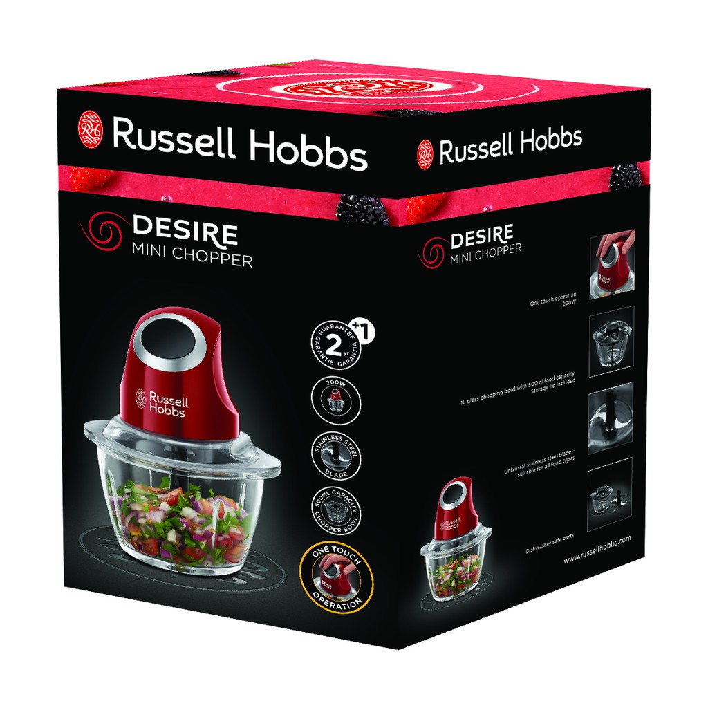 [] RUSSELL HOBBS Desire Mini Chopper เครื่องบดสับอาหาร รุ่น 2466056 สี
