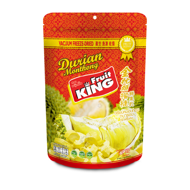 ฟรุ๊ตคิง (Fruit King) ทุเรียนหมอนทองอบกรอบ 100 กรัม. Lazada.co.th
