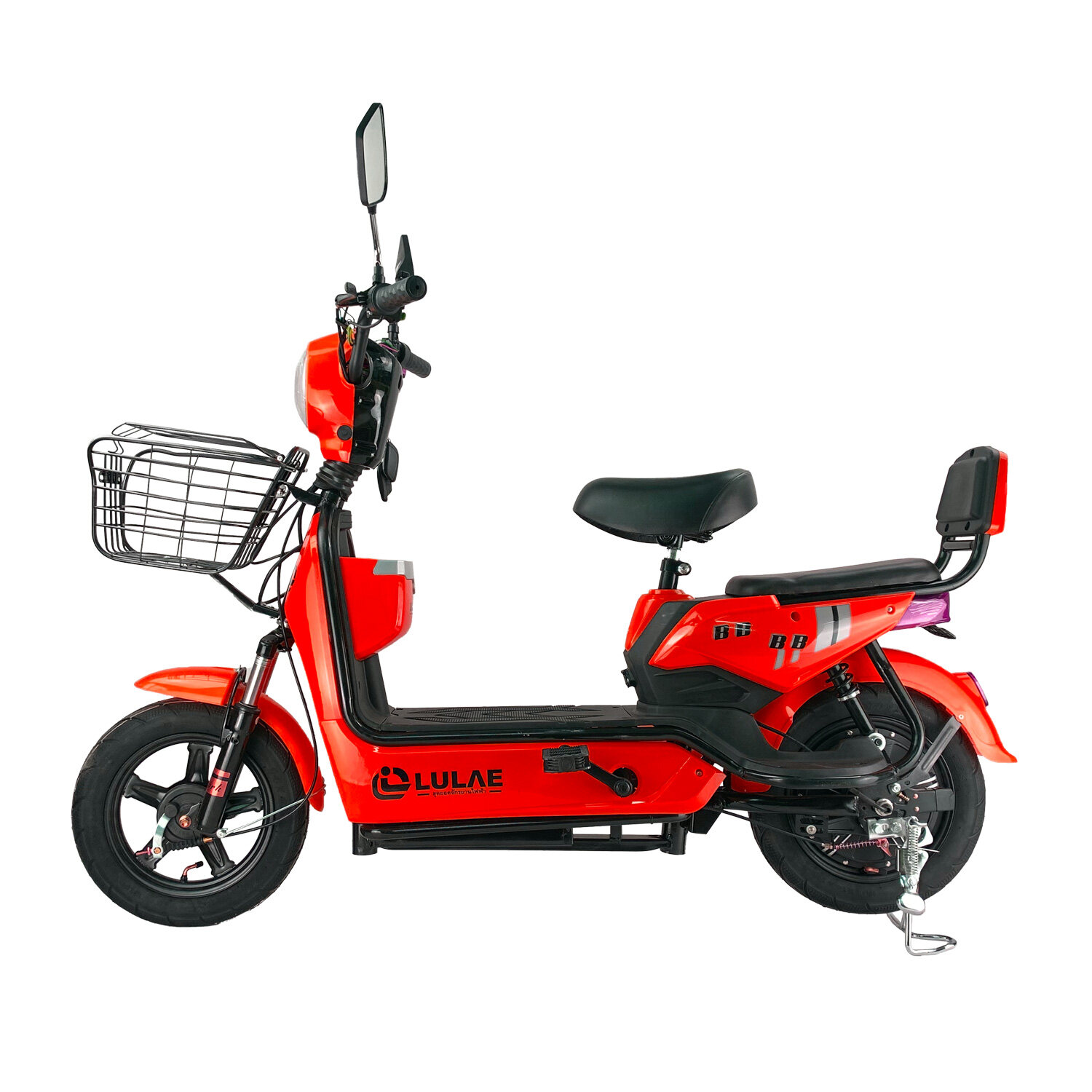 LULAE V8 จักรยานไฟฟ้า electric bike   จักรยาน สกูตเตอร์ไฟฟ้า มีกระจกมองหลัง ไฟหน้า-หลัง ไฟเลี้ยว จอดิจิตอล จักรยานไฟฟ้า2021