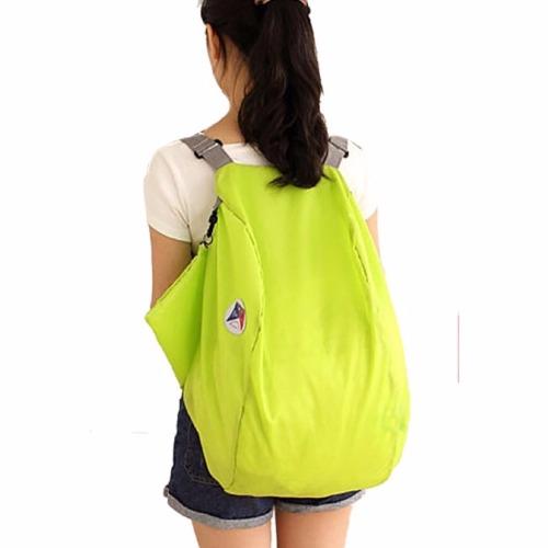 19April กระเป๋าเป้ เอนกประสงค์ พับได้ 3 Ways Folding ( สีกรม )