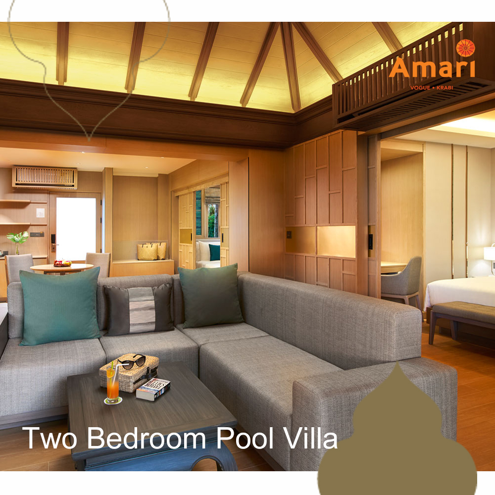 [E-Voucher] Two Bedroom Pool Villa ห้องพูลวิลล่า 2 ห้องนอน(ห้องสวีท) - Amari Vogue Krabi [จัดส่งทางอีเมล์]