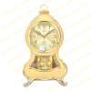 RHYTHM Japan นาฬิกาตั้งโต๊ะสีทองตั้งปลุกได้-ตัวตุ๊กตาขยับสวยงาม 4RM603PR