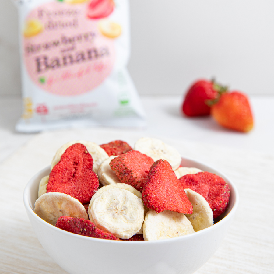 ขายยกลัง 48 ซอง Wel-B Freeze-dried Strawberry and Banana 16g. (สตรอเบอ ...