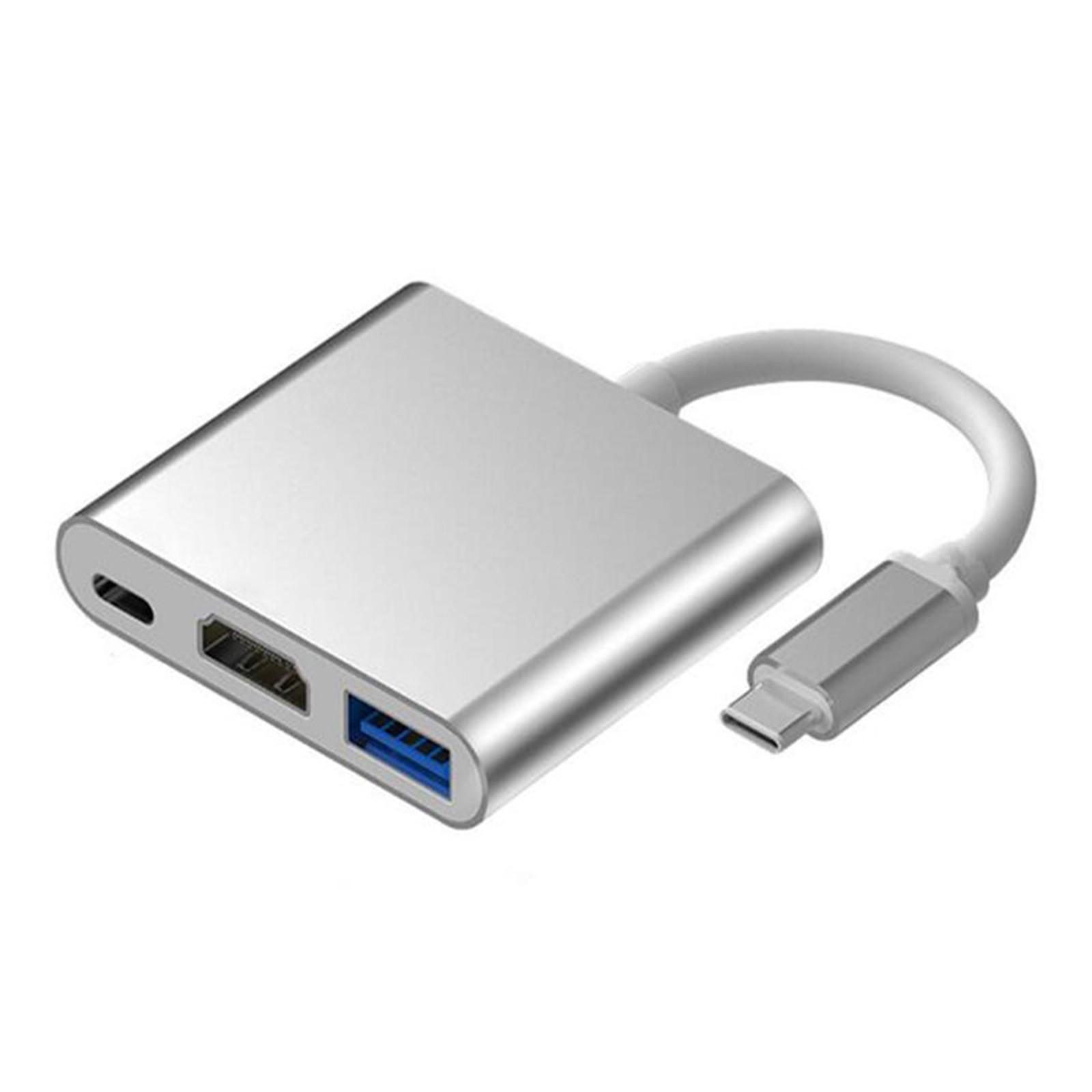 Type C USB 3.1 To USB-C 4K HDMI USB 3.0 Adapter Cable 1 3 Hub In G4J1 .