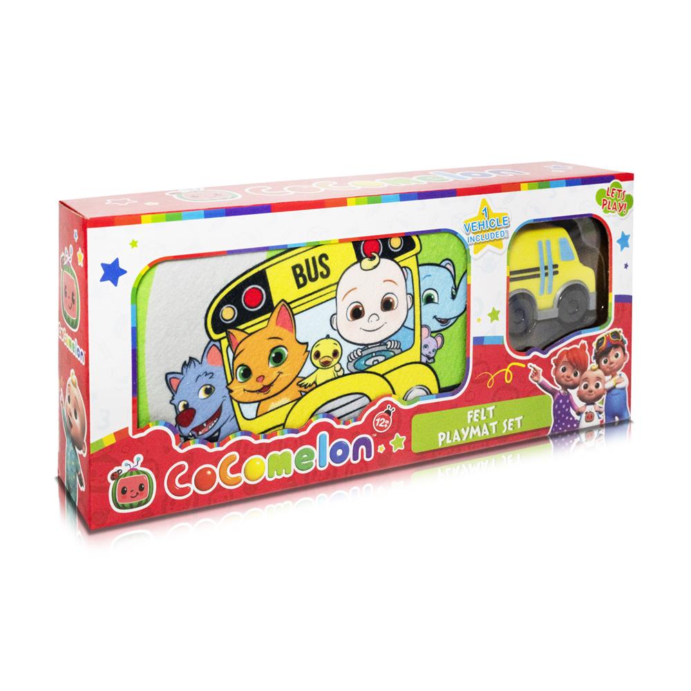 [คูปองลดเพิ่ม 10%] CoComelon Felt Playmat Set Pk13 รถของเล่นพร้อมแป่น ...