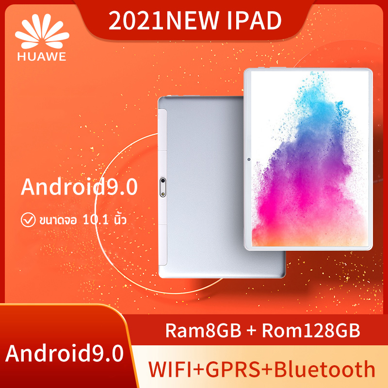 2021New HWEs11เเท๊ปเล็ต 10-core  Android9.0 WIFI+GPRS+Bluetooth Ram8GB + Rom128GB  สามารถให้ความบันเทิง  ฟังเพลง  ทำงาน ,Full HD ขนาด Tablets  สะดวกและใช้งานได้จริง