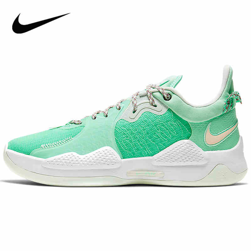 รองเท้า Nike รองเท้าผู้ชาย 2021 ฤดูร้อน PG 5 EP รองเท้าบาสเก็ตบอลต่อสู้จริง CW3146-300