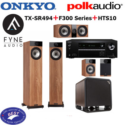 ดูภาพ Onkyo TX-SR494+Fyne Audio F300 Series+Polk HTS10 (5.1Ch) เพิ่มเติม Onkyo TX-SR494+Fyne Audio F300 Series+Polk HTS10 (5.1Ch)
